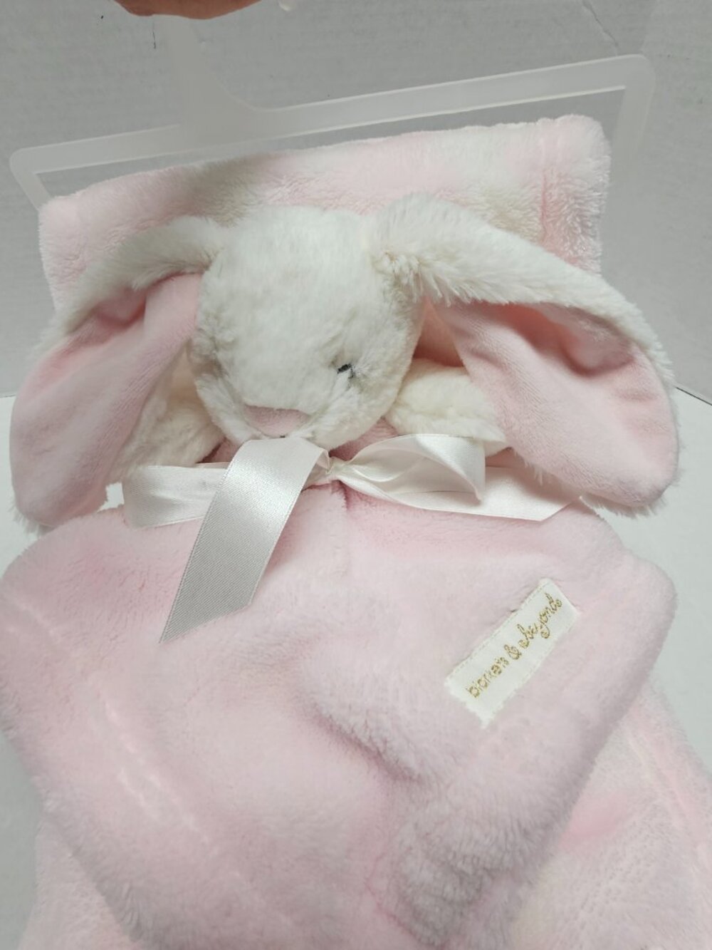 New Pink Plush Blankets & Beyond Blossom Bunny Rabbit Security Blanket 9M+Gift💝